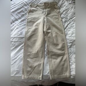 TNA beige carpenter pants
